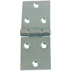 Let dørhængsel 70×33 mm med skarpe hjørner, venstrehængt – varmforzinket