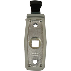 Dørkrog 65 mm med øsken – elforzinket blå