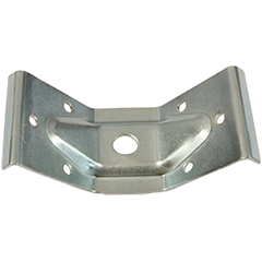 Skabshængsel 50 mm-17/20 – udenpåliggende låger med skarpe hjørner, venstrehængt – grå