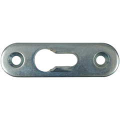 Skabshængsel 50 mm-17/20 – udenpåliggende låger med skarpe hjørner, venstrehængt – grå