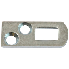 Skabshængsel 50 mm-17/20 – udenpåliggende låger med skarpe hjørner, venstrehængt – grå