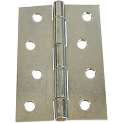 Let dørhængsel 70×33 mm med skarpe hjørner, venstrehængt – varmforzinket