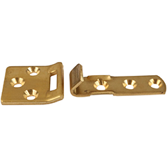 Skabshængsel 50 mm-17/20 – udenpåliggende låger med skarpe hjørner, venstrehængt – grå