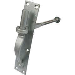 Let dørhængsel 70×33 mm med skarpe hjørner, venstrehængt – varmforzinket