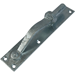 Let dørhængsel 70×33 mm med skarpe hjørner, venstrehængt – varmforzinket