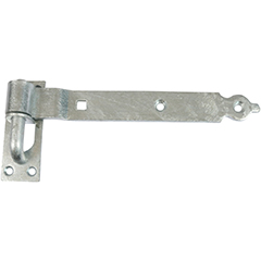 Let dørhængsel 70×33 mm med skarpe hjørner, venstrehængt – varmforzinket