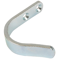 Skabshængsel 50 mm-17/20 – udenpåliggende låger med skarpe hjørner, venstrehængt – grå