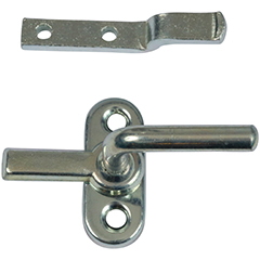 Skabshængsel 50 mm-17/20 – udenpåliggende låger med skarpe hjørner, venstrehængt – grå