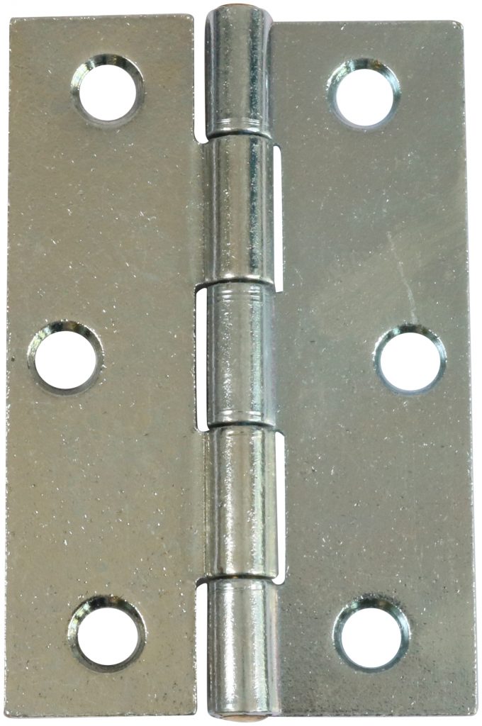 Kanthængsel 76 MM med skarpe hjørner – elforzinket