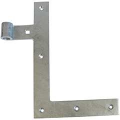 Let dørhængsel 70×33 mm med skarpe hjørner, venstrehængt – varmforzinket