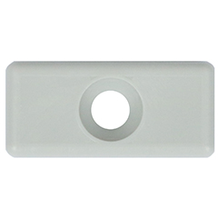 Let dørhængsel 70×33 mm med skarpe hjørner, venstrehængt – varmforzinket